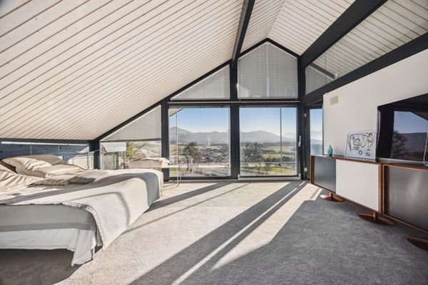 Schlafzimmer mit Ausblick