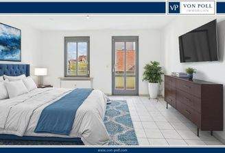 Wohn- und Schlafzimmer