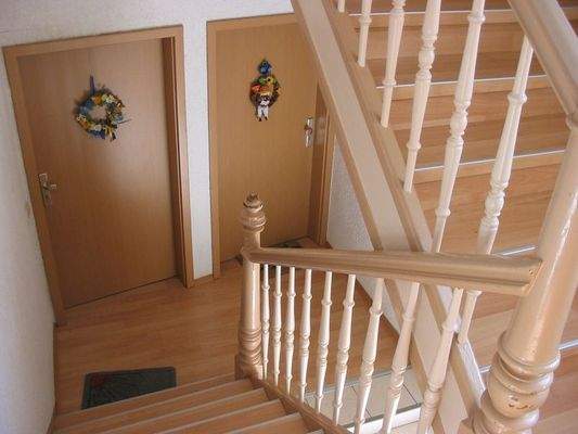 Einblick ins Treppenhaus