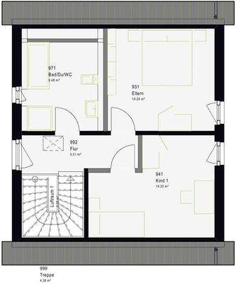 Grundriss Dachgeschoss