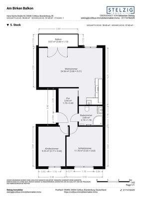 Am Birken Balkon Grundriss