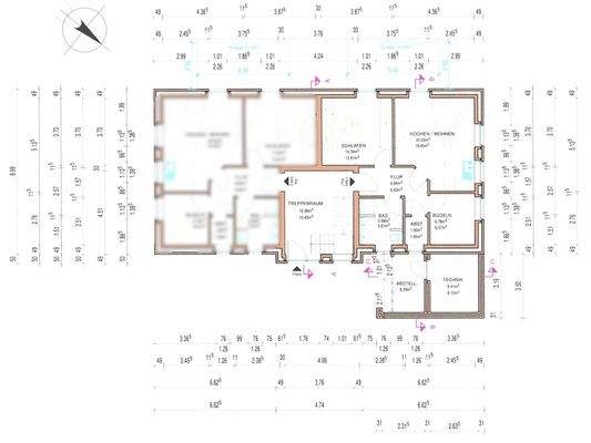 Grundriss zur WE02 - Erdgeschoss rechts