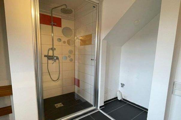 Dusche & Waschmaschinenstellplatz