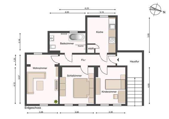 Grundriss EG (beispielhaft)