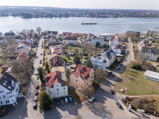 Luftaufnahme mit Warnowblick