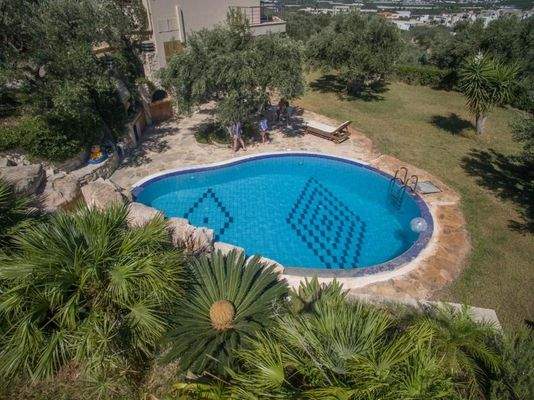 Südostkreta, Vainia: Fantastische zweistöckige freistehende Villa mit Bergblick zu verkaufen
