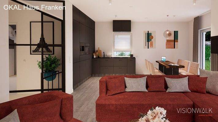 Wohn Esszimmer Wohnung Obergeschoss