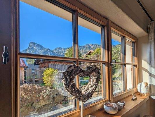 Bergblick vom Erdgeschoss