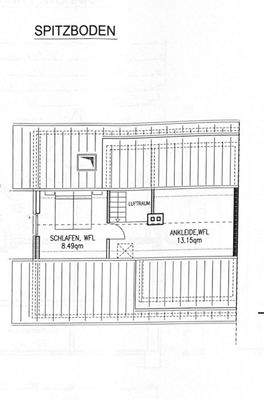 Grundriss Spitzboden