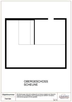 Obergeschoss Scheune