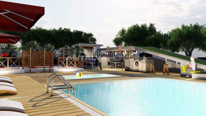 Stylish Real Estate in a Complex with Pool in Antalya Aksu