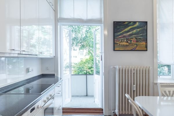 Angrenzender Balkon in der Küche