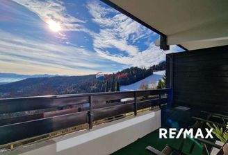 Balkon mit Bergblick