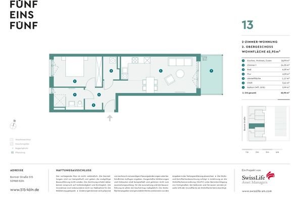 Grundriss WE 13