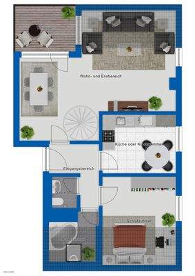 Grundriss 1. Dachgeschoss