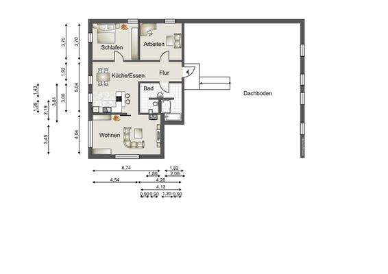 ehemalige Scheune - Wohnung DG