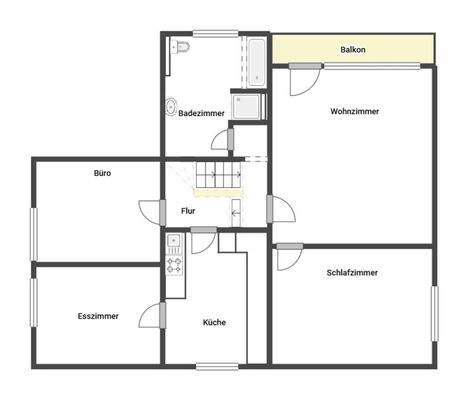 Grundriss Skizze 1.OG