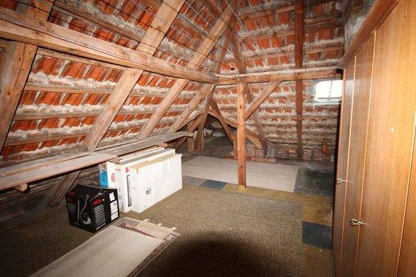 Blick in den Spitzbodenbereich des Hauses