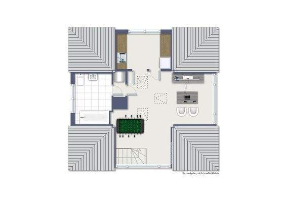 Grundriss DG beispielmöbliert