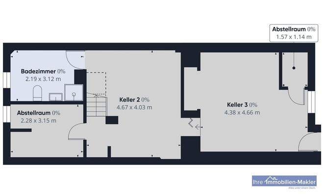 Grundriss-Skizze Keller