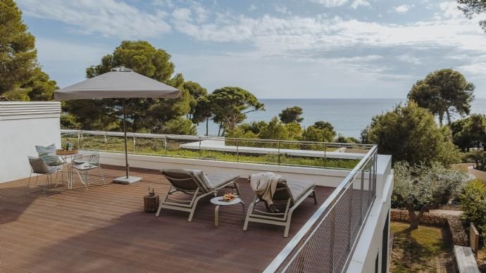 Apartmentterrasse mit Meerblick