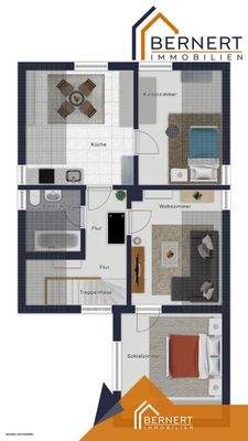 Grundriss visualisiert OG