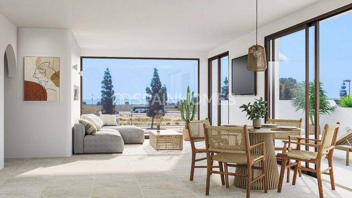 Stylish Golf Apartments in a Complex with Pool in Los Alcázares