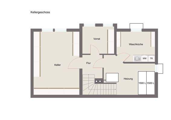 Grundriss Keller