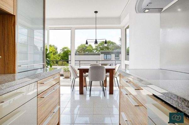 Offene Küche visualisiert mit KI