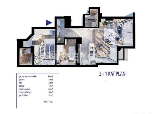 Flats Close to the Sea and Shopping Mall in Antalya Lara