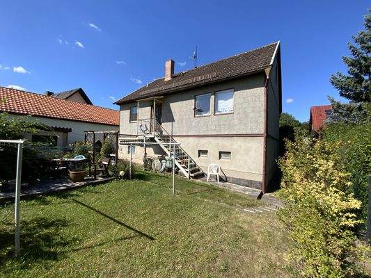 Rückansicht vom Haus