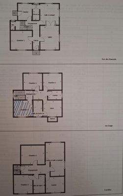 Grundrisse der 3 Etagen