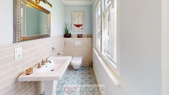 Gäste-WC mit Vintageflair