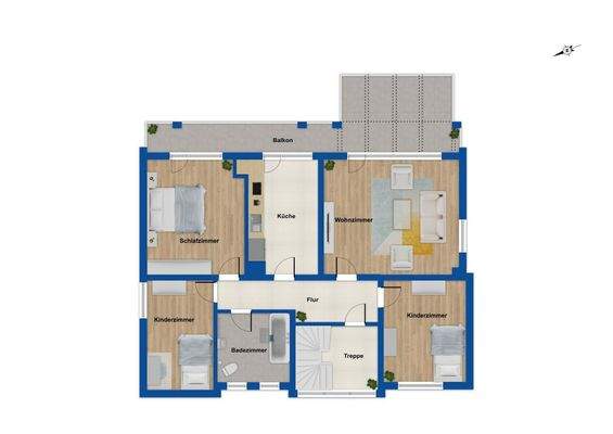 Grundriss Obergeschoss