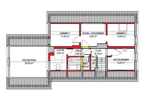 Grundriss Dachgeschoss