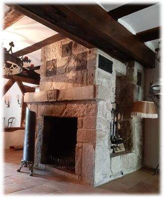 Kamin im EG zum Wintergarten