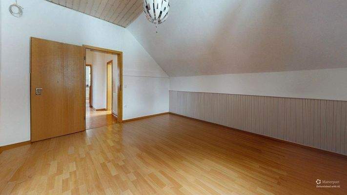 Schlafzimmer Dachgeschoss - Defurnished