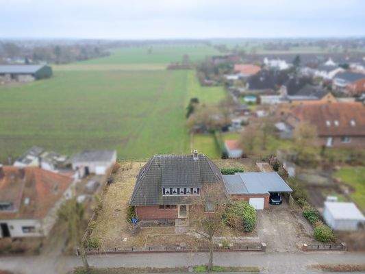 Drohnenansicht Straßenseite