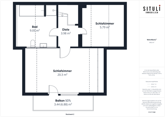 Grundriss Stockwerk 2