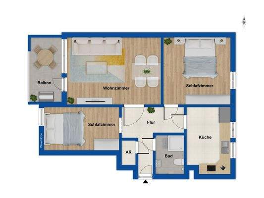 Grundriss 2. Obergeschoss