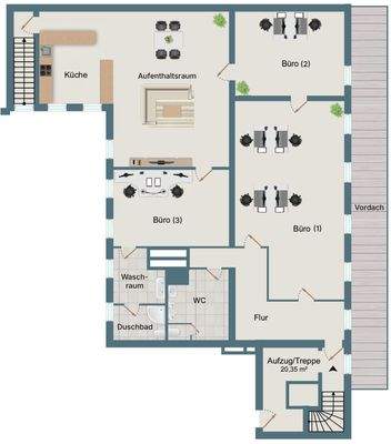 Grundriss (bei gewerblicher Nutzung)