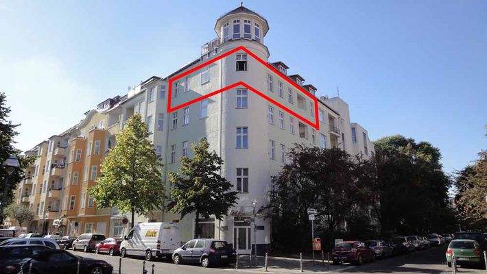 Fassade mit Lage der ETW