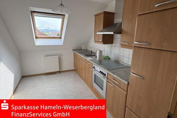 Küche mit Sitzmöglichkeit