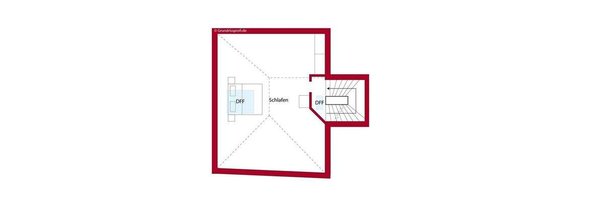Grundriss DG möbliert