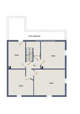 Kellergeschoss (kein Maßstab)