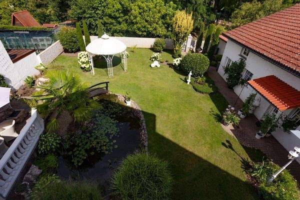 Balkonblick in den Garten