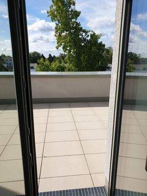 Blick auf Dachterrasse