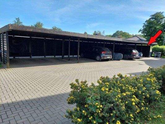 Carport zur Wohnung