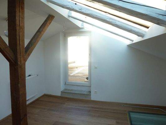 Zugang zur Dachterrasse