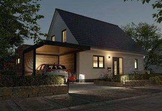 Straßenansicht SW Carport